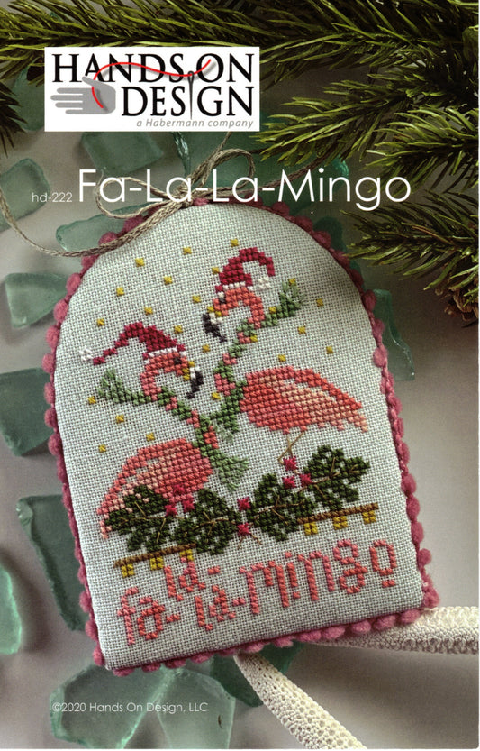 Hands on Design Fa-La-La-Mingo christmas cross stitch pattern