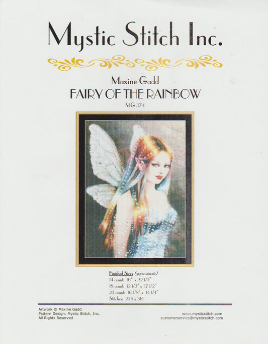 Mystic Stitch Fairy of the Rainbow Maxine Gadd MG-174 cross stitch pattern