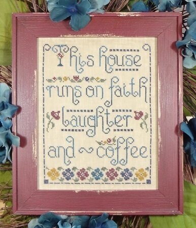 My Big Toe Faith, Laughter, & Coffee MBT-187 cross stitch pattern