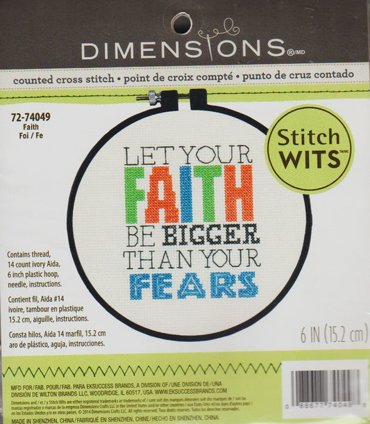 Dimensions Faith 72-74049 cross stitch kit