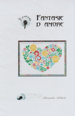 Alessandra Adelaide Fantasie D Amore cross stitch heart pattern