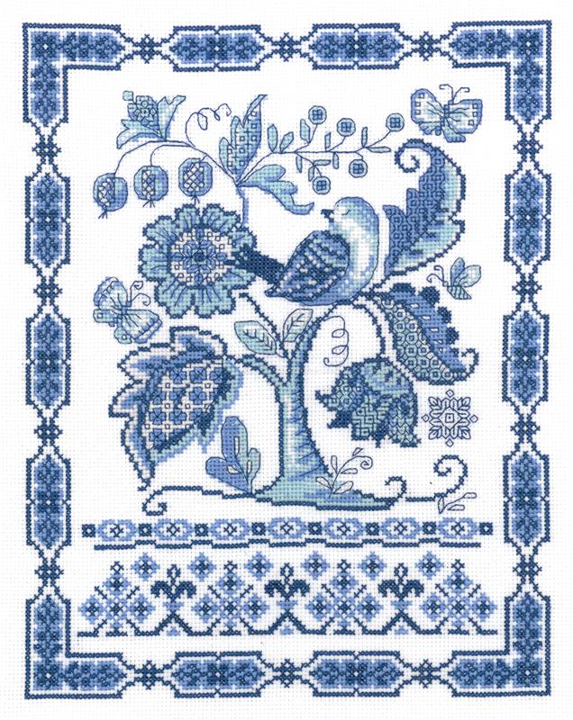 Fantasy In Blue pattern