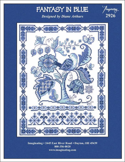 Imaginating Fantasy In Blue 2926 cross stitch pattern