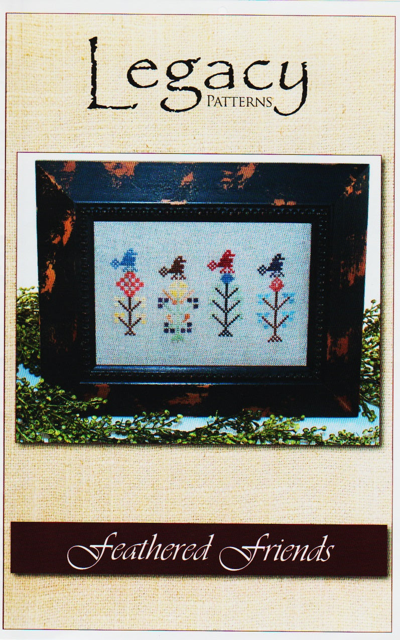 Legacy Feathered Friends bird cross stitch pattern