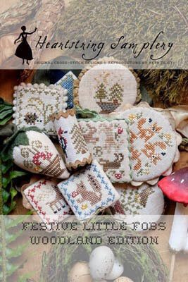 heartstring Samplery Festive Little Fobs 7 - Woodland Edition cross stitch pattern