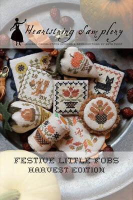 Heartstring Samplery Festive Little Fobs 9 - Harvest Edition cross stitch pattern