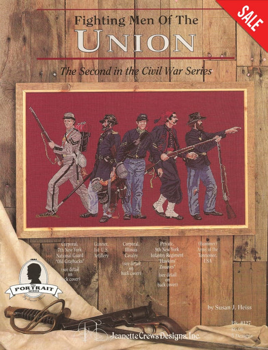 Jeanette Crews Fighting Men of the Union Civil War 127 cross stitch pattern