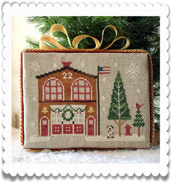 Little House Needlework Firehouse 87 cross stitch pattern