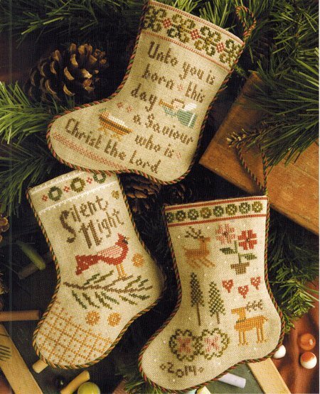 Lizzie Kate Flora McSample's 2014 Stockings christmas stockings cross stitch pattern