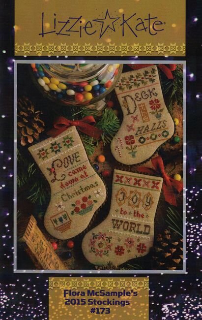 Lizzie Kate Flora McSample's 2015 Stockings Christmas cross stitch pattern
