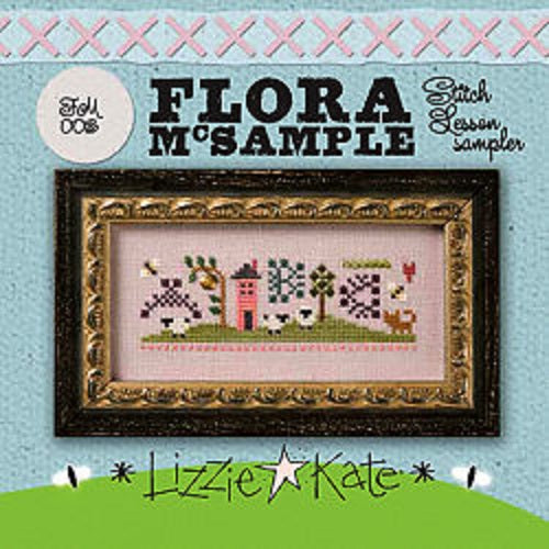 Lizzie Kate Flora McSample's Stitch Lesson Sampler, FM003 cross stitch kit