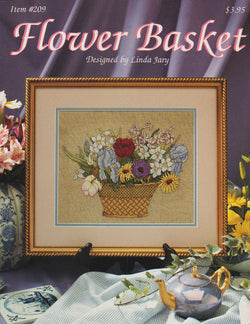 Just CrossStitch Flower Basket 209 cross stitch pattern
