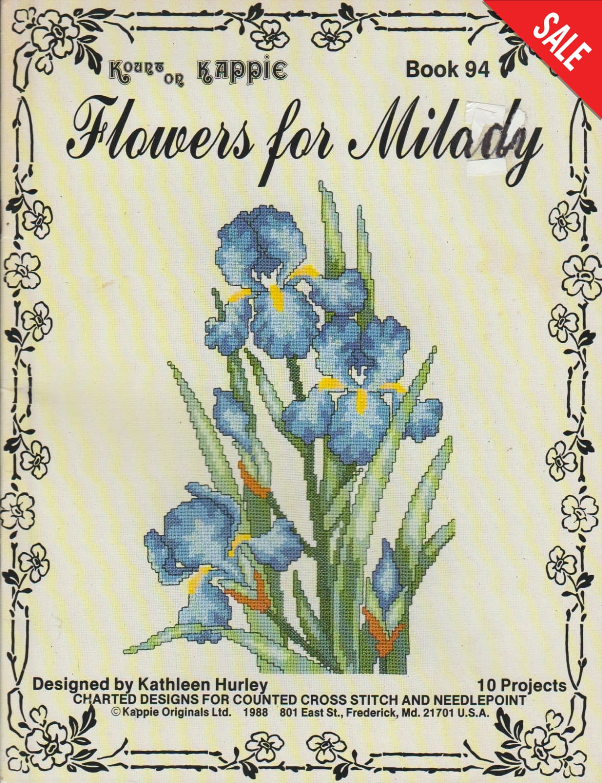Kappie Originals Flowers for Milady cross stitch pattern
