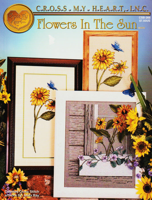 Cross My Heart Flowers in the Sun CSB-266 cross stitch pattern
