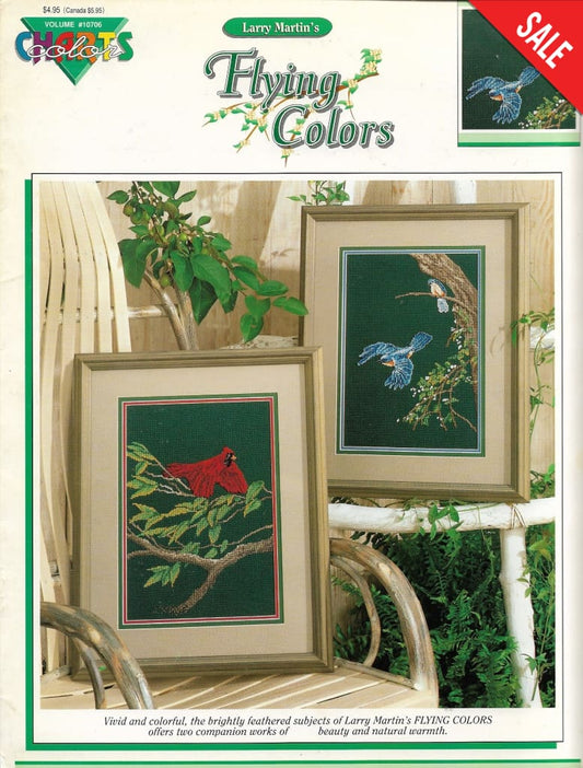 Color Charts Flying Colors 10706 bird cross stitch pattern