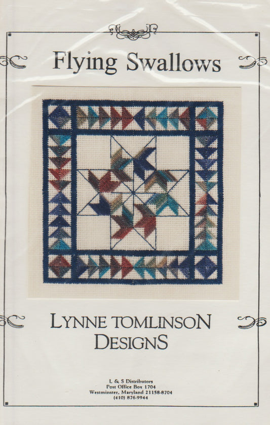 Lynne Tomlinson Designs Flying Swallows cross stitch pattern