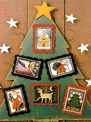 Prairie Schooler Folk Art Christmas PS124 cross stitch ornament pattern
