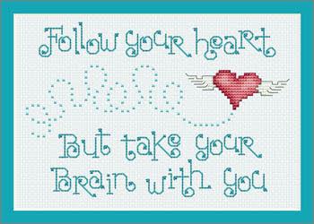 Sue Hillis Follow Your Heart PS165 cross stitch pattern