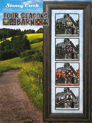 Stoney Creek Four Seasons Barn, LFT434 cross stitch pattern