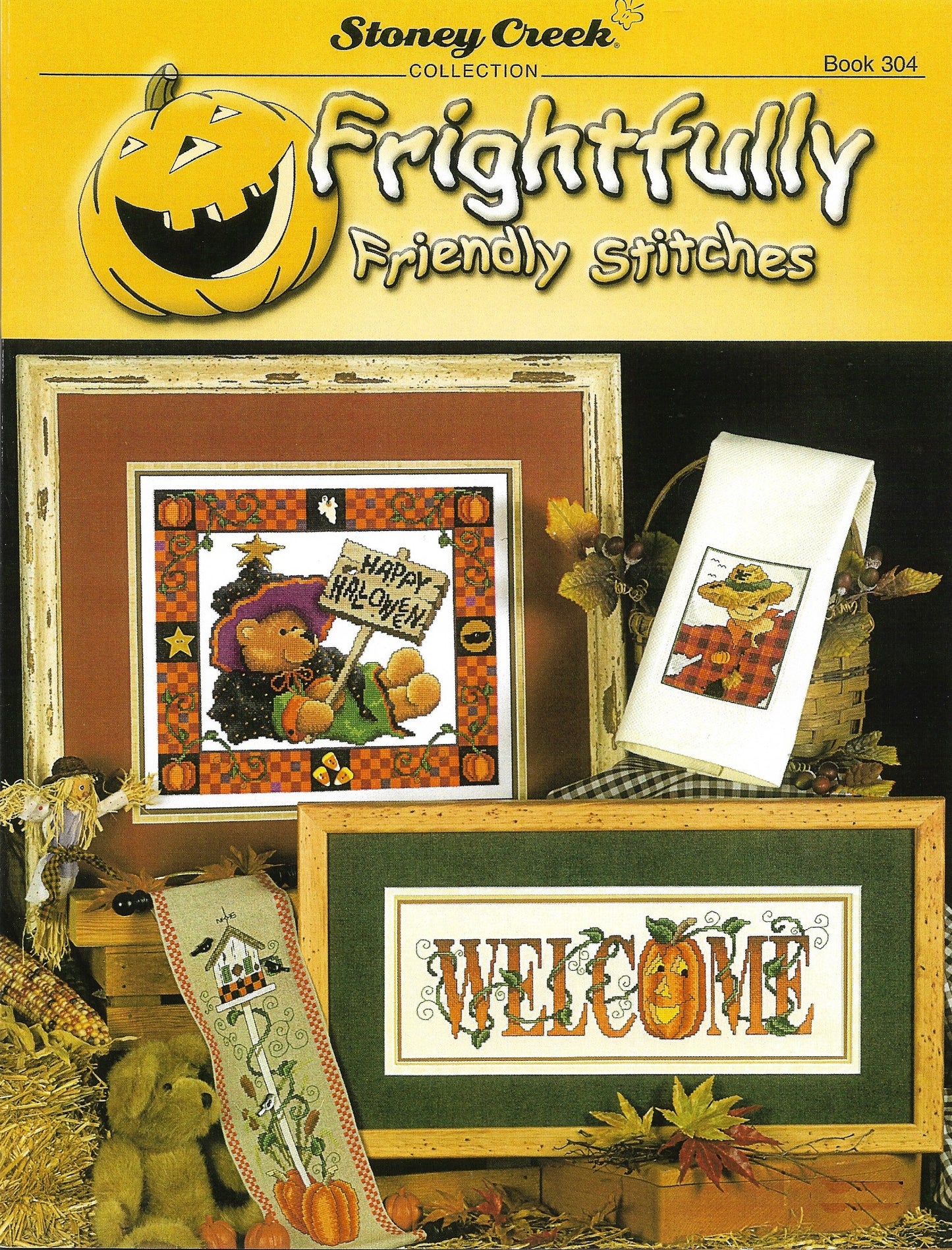 Stoney Creek Frightfully Friendly Stitches BK304 halloween cross stitch pattern