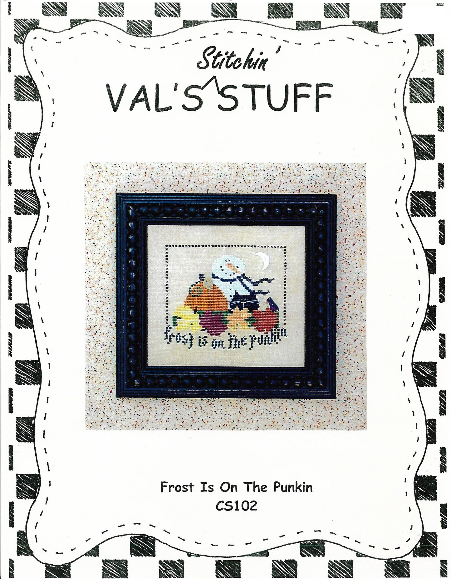 Val's Frost is on the Punkin CS102 halloween cross stitch pattern