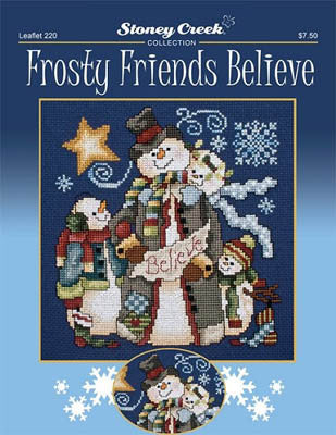 Stoney Creek Frosty Friends Believe snowman pattern LFT220 cross stitch pattern