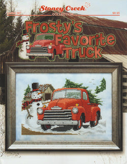 Stoney Creek Frosty's Favorite Truck, LFT587 Christmas cross stitch pattern