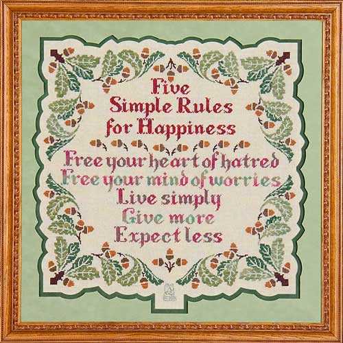 Five Simple Rules for Happiness GP-104 pattern