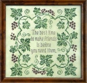 Glendon Place Words of Wisdom About Friends GP-134 cross stitch pattern