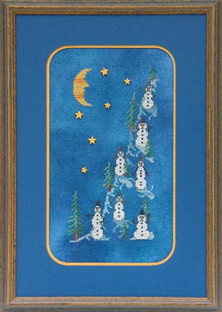 glendon place Midnight on Snowmans hill christmas cross stitch pattern