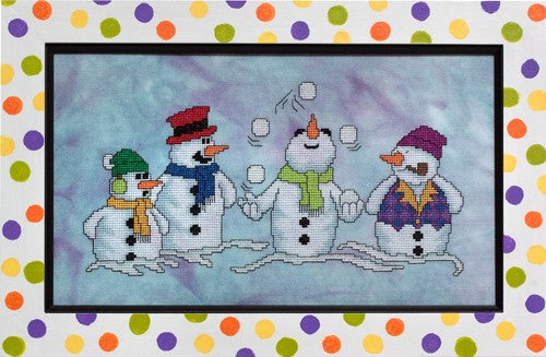 Glendon Place Snow Pals GP-231 snowman cross stitch pattern