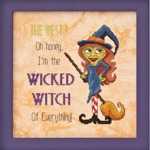 Glendo Place Wicked Witch halloween cross stitch pattern