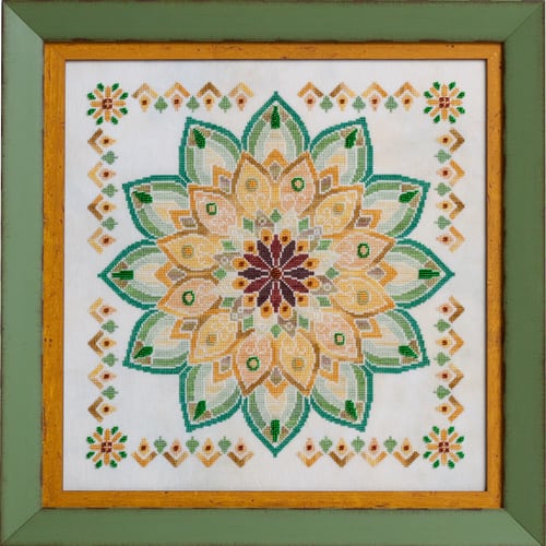 Glendon Place Helianthus GP-256 Sunflower Mandala cross stitch pattern
