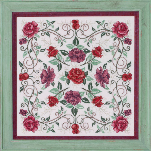 Glendon Place Rosaceae (the Rose Mandala) GP-271 cross stitch pattern
