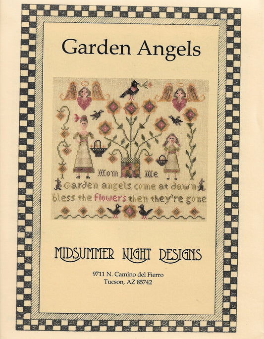 Midsummer Night Designs Garden Angels cross stitch pattern