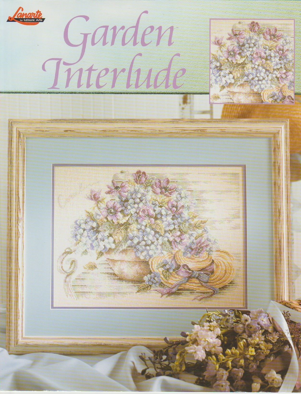 Leisure Arts Lanarte Garden Interlude 3449 cross stitch pattern