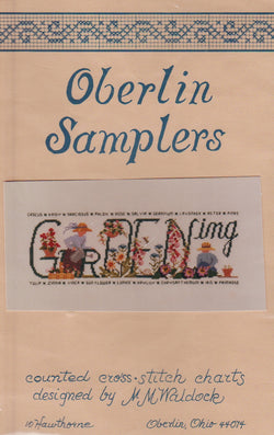 Oberlin Samplers Gardening cross stitch pattern