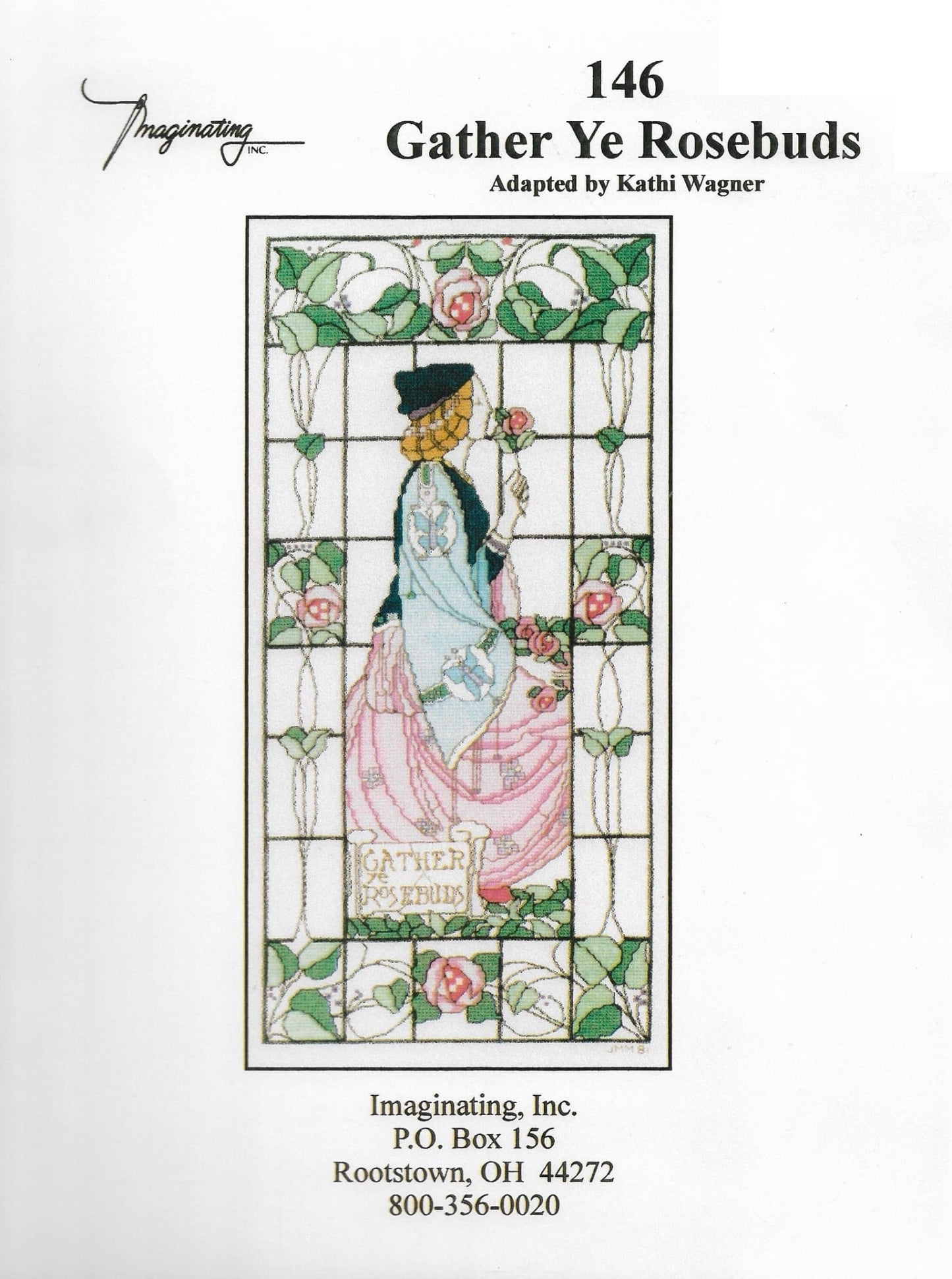 Imaginating Gather Ye Rosebuds 146 cross stitch pattern