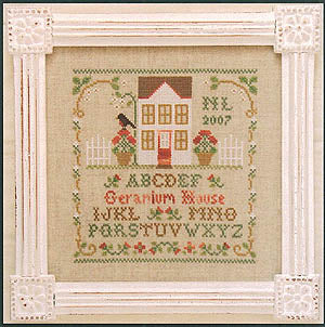 Country Cottage Needleworks Geranium House CCN15 cross stitch pattern