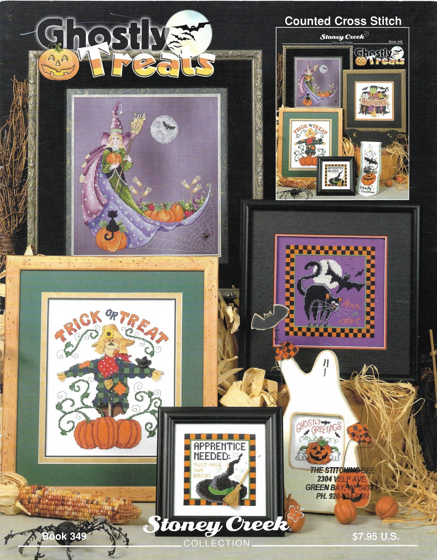 Stoney Creek Ghostly Treats BK349 halloween cross stitch pattern