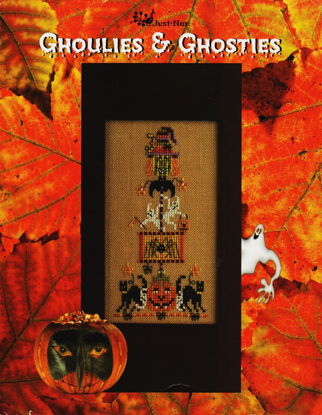 Just Nan Ghoulies & Ghosties JN180 halloween cross stitch pattern