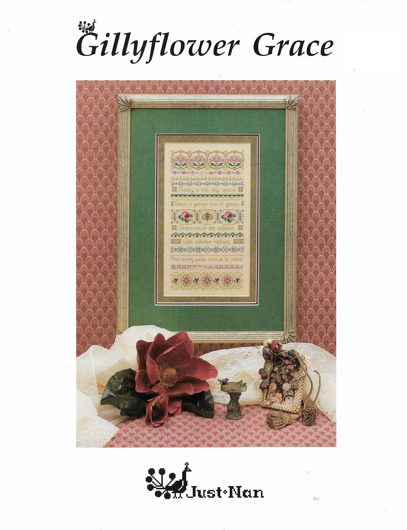 Just Nan Gillyflower Grace JN029 cross stitch pattern