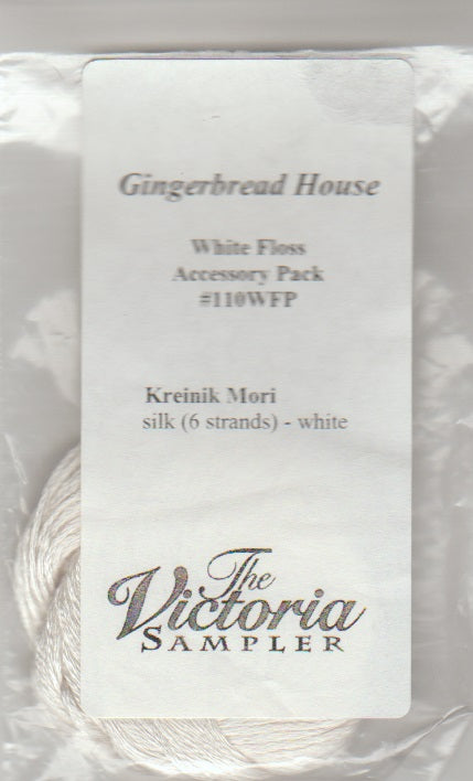 Victoria Sampler Gingerbread House White Floss Accessory Pack