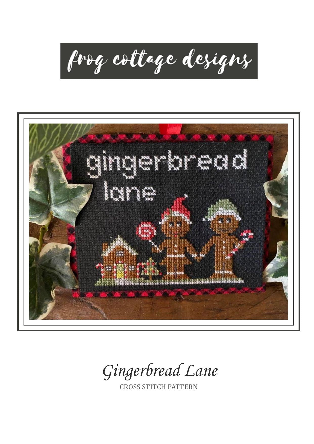 Frog Cottage Designs Gingerbread Lane christmas cross stitch pattern