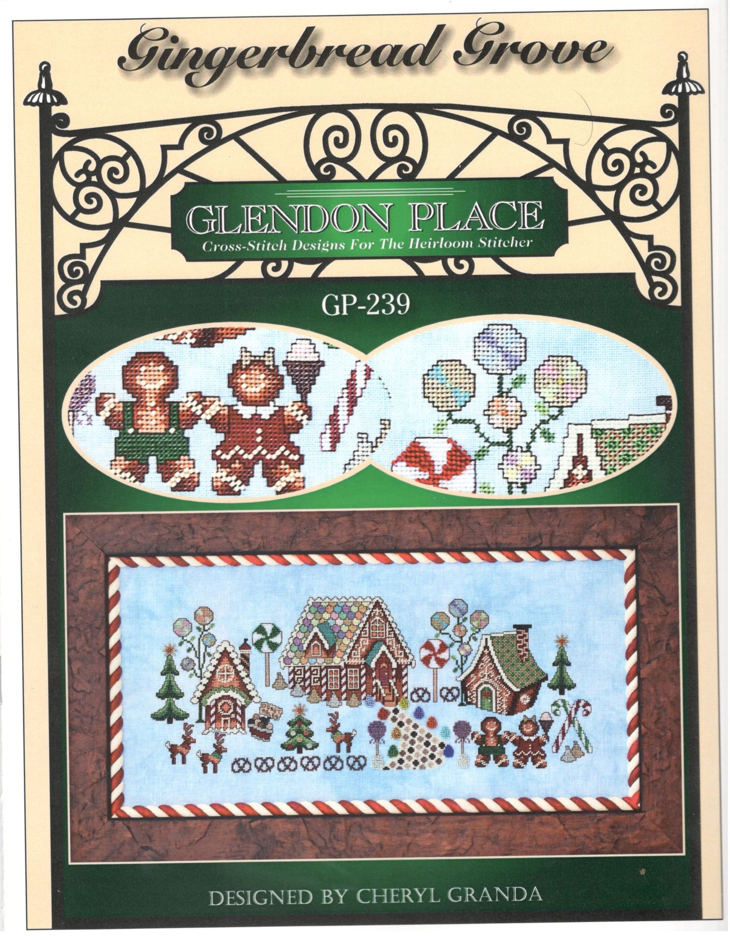 Glendon Place Gingerbread Grove GP-239 christmas cross stitch pattern
