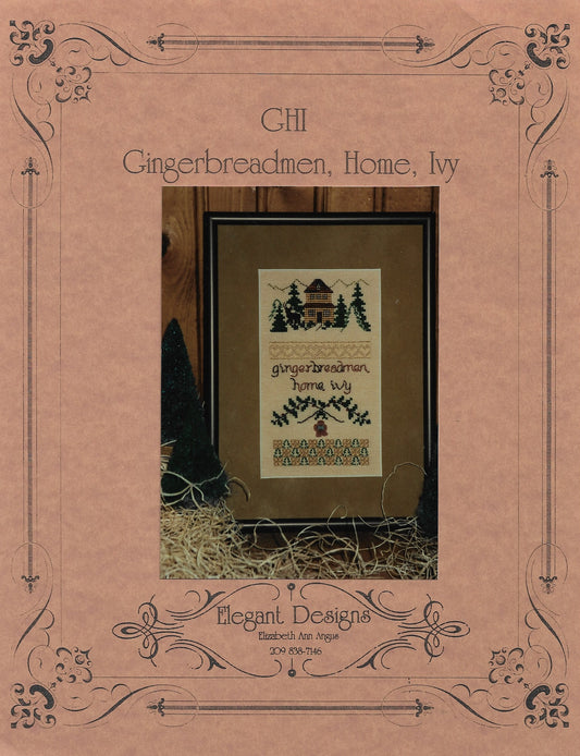 Elegant Designs Gingerbreadmen, Home, Ivy cross stitch pattern
