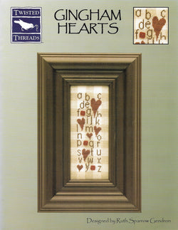 Twisted Threads Gingham Hearts cross stitch pattern