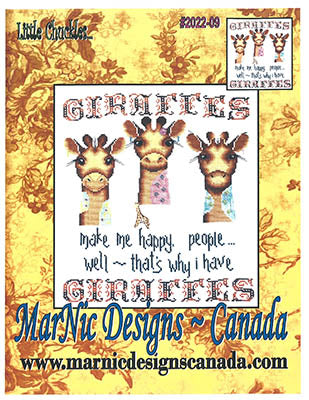 MarNic Giraffes Make Me Happy 2022-09 cross stitch pattern