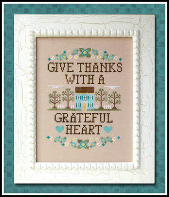 Country Cottage Give Thanks CCN98 thanksgiving cross stitch pattern