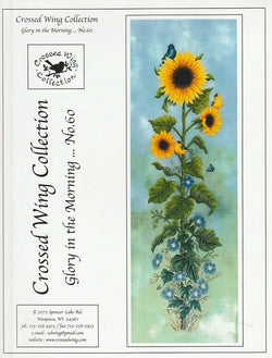 Crossed Wing Collection Glory In The Morning 60 flower cross stitch pattern